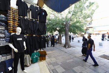 سیاه‌پوشی بازار همدان در ماه محرم