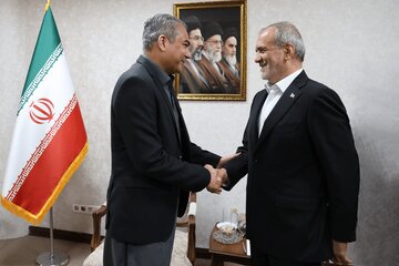 دیدار وزیر کشور پاکستان با مسعود پزشکیان