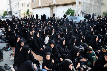 عزاداری محله به محله در کوی بهارستان زنجان