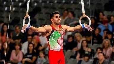 مدال برنز ژیمناستیک آسیا بر گردن احمدکهنی