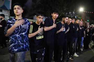 عزاداری شبانه در زنجان