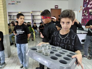 گردهمایی ۲۵۰ دانش‌آموز عاشورایی در ازندریان برگزار شد