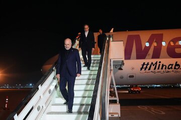 قالیباف وارد مسقط شد