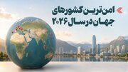 اینفوگراقیک/ امن‌ترین کشورهای جهان در سال ۲۰۲۶