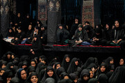 مراسم عزاداری در حسینیه سادات اخوی تهران