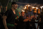 آیین سنتی "مشعل گردانی" شب تاسوعا - مشهد