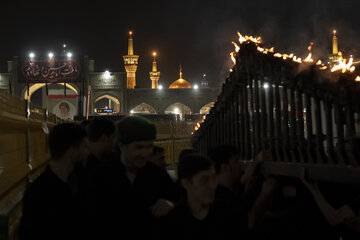 آیین سنتی "مشعل گردانی" شب تاسوعا - مشهد