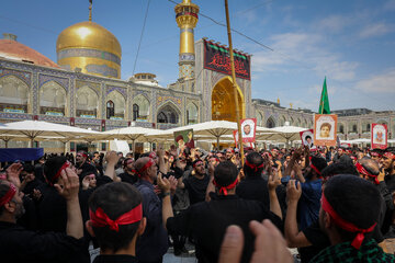 مراسم عزاداری تاسوعای حسینی در حرم مطهر رضوی