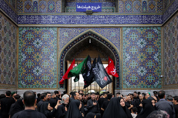 مراسم عزاداری تاسوعای حسینی در حرم مطهر رضوی