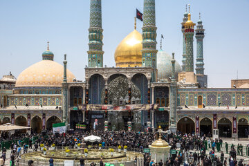 مراسم عزاداری تاسوعای حسینی - حرم حضرت فاطمه معصومه(س)
