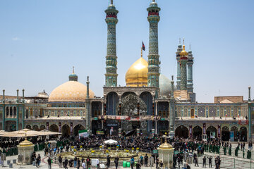 مراسم عزاداری تاسوعای حسینی - حرم حضرت فاطمه معصومه(س)