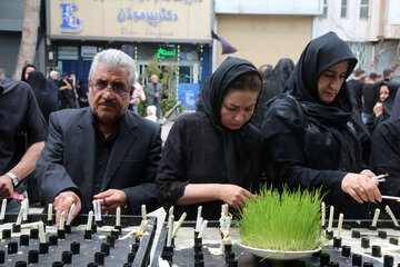آئین سنتی شمع گردانی در روز تاسوعا - اردبیل