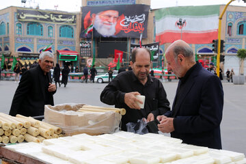 آئین سنتی شمع گردانی در روز تاسوعا - اردبیل