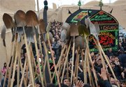 روایت آیین ۵۰۰ ساله عاشورا در خوسف؛ هنگامه‌ای که بیل‌ها به یاد کربلا به آسمان می‌روند