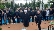 اقامه نماز ظهر عاشورای عزاداران حسینی در مازندران 