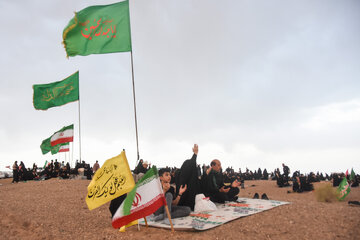 آیین عزاداری در صحرا - سمنان
