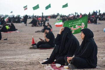 آیین عزاداری در صحرا - سمنان