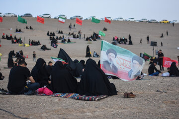 آیین عزاداری در صحرا - سمنان
