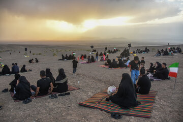 آیین عزاداری در صحرا - سمنان
