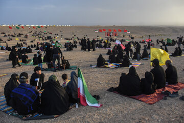آیین عزاداری در صحرا - سمنان