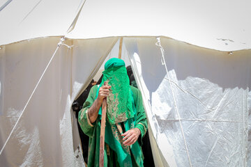 آیین خیمه سوزان عاشورا - قم