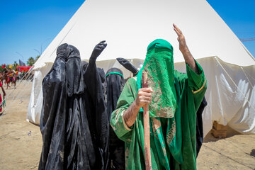 آیین خیمه سوزان عاشورا - قم