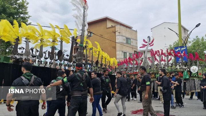 عاشورای حسینی در نور؛ اجتماع عزاداران و طنین نوای «یا حسین» در شهر