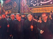 حضور پزشکیان در مراسم شام غریبان ارومیه