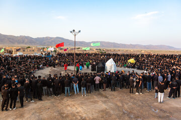 آیین سنتی خیمه سوزان و شام غریبان–روستای مرزان