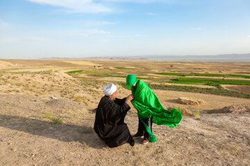 آیین سنتی خیمه سوزان و شام غریبان–روستای مرزان