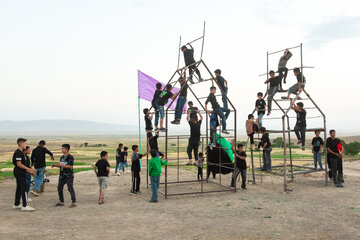 آیین سنتی خیمه سوزان و شام غریبان–روستای مرزان