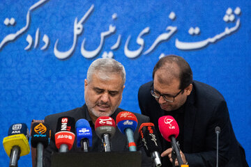 نشست خبری علی القاصی‌مهر، رئیس کل دادگستری استان تهران