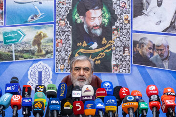 ابراهیم عزیزی، رئیس کمیسیون امنیت ملی و سیاست خارجی مجلس شورای اسلامی در نشست خبری هفته بازخوانی و افشای حقوق بشر آمریکایی