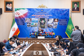 ابراهیم عزیزی، رئیس کمیسیون امنیت ملی و سیاست خارجی مجلس شورای اسلامی در نشست خبری هفته بازخوانی و افشای حقوق بشر آمریکایی