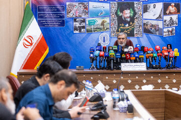 ابراهیم عزیزی، رئیس کمیسیون امنیت ملی و سیاست خارجی مجلس شورای اسلامی در نشست خبری هفته بازخوانی و افشای حقوق بشر آمریکایی