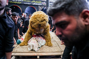 مراسم تعزیه خوانی دوازدهم محرم در حسینیه کرمانی های مشهد