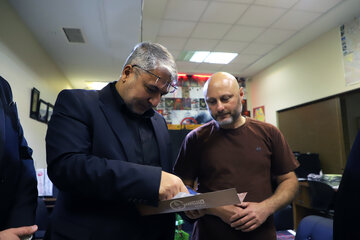 حمید صابرفرزام معاون رئیس جهاددانشگاهی و رئیس سازمان تجاری‌سازی فناوری و اشتغال دانش‌بنیان در سفر معاونان جهاد دانشگاهی کشور به تبریز