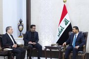 دیدار وزیر خارجه ایران با نخست‌وزیر عراق