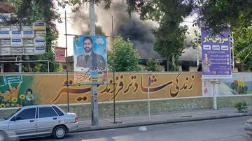 آتش‌سوزی در بیمارستان عشایر خرم‌آباد