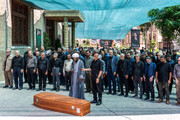 مراسم تشییع پیکر «سیمین‌ دخت وحیدی» شاعر