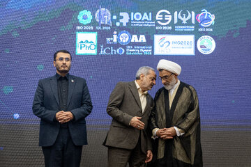 علیرضا کاظمی، وزیر آموزش و پرورش و عبدالحسین خسروپناه، دبیر شورای عالی انقلاب فرهنگیآیین رسمی بدرقه کاروان تیم‌های ملی المپیاد‌های علمی