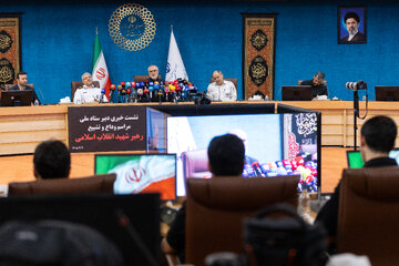 نشست خبری علی‌اکبر پورجمشیدیان، دبیر ستاد ملی آیین تشییع و وداع با رهبر شهید انقلاب