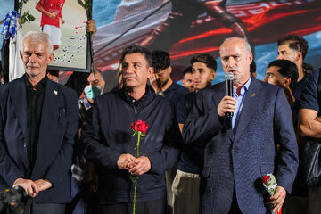 ورود کاروان تیم ملی جمهوری اسلامی ایران به کشور