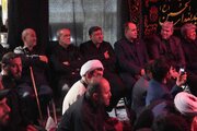 حضور رئیس‌جمهور در مراسم روضه خانگی شهید علی لاریجانی
