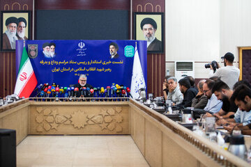 نشست خبری محمدصادق معتمدیان، استاندار تهران
