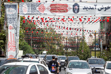 آماده سازی شهر تهران پیش از مراسم وداع و تشییع رهبر شهید