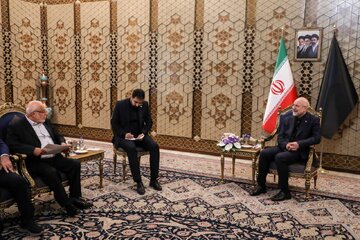 دیدار عضو ارشد جنبش امل لبنان با قالیباف