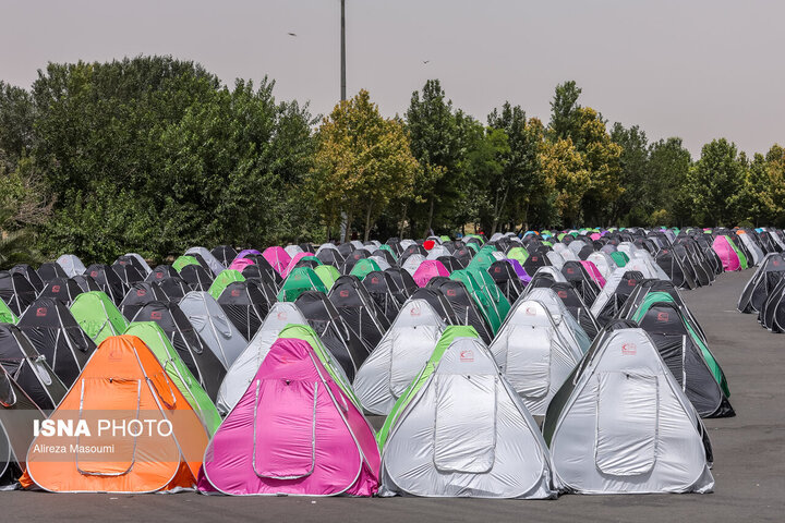 اسکان و خدمت‌رسانی به زائران مراسم وداع در ۹۵۰ بوستان پایتخت
