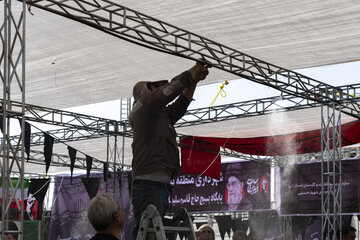 آماده سازی مواکب کرج برای استقبال از زائران آیین بدرقه آقای شهید ایران