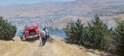 مهار آتش‌سوزی دامنه آبیدر در کوتاه‌ترین زمان/ شهروندان از مراجعه به محل خودداری کنند